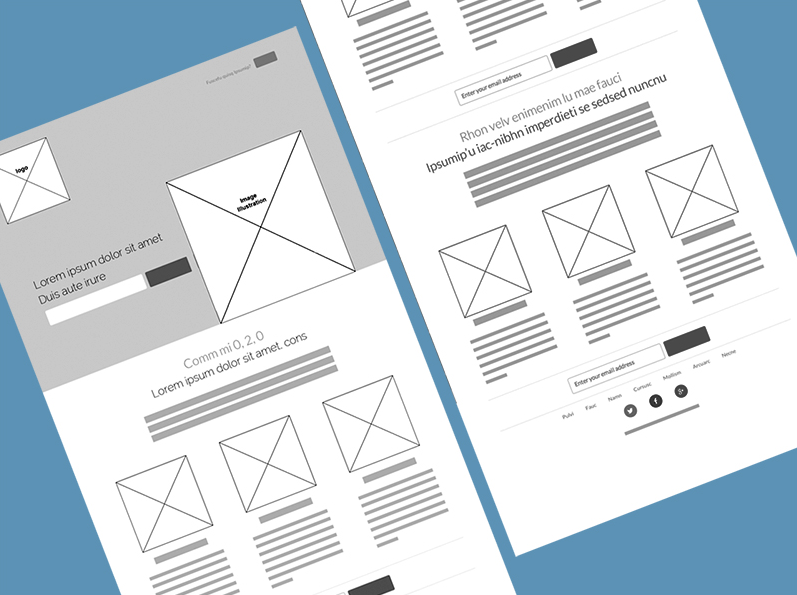 wireframe outline examples