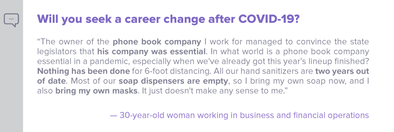 Q3 - Will you seek a career change after COVID-19 - Nulab blog